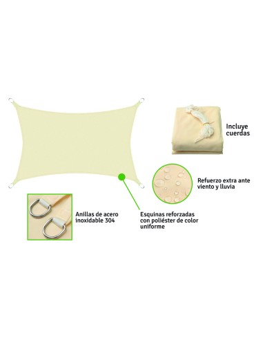 POLYESTER SHADING KIT 160gr 3,6x3,6x3,6 BEIGE