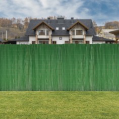 PVC HALF-CANED FENCE GREEN 2