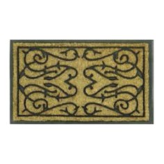 FELPUDO DE COCO / GOMA SURTIDO - MEDIA LUNA 45x75 cm