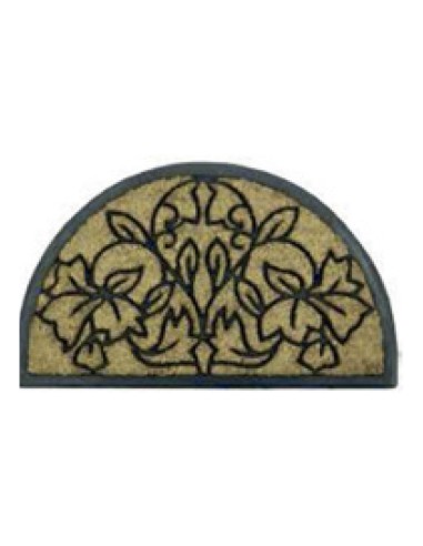 FELPUDO DE COCO / GOMA SURTIDO - MEDIA LUNA 45x75 cm