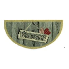 FELPUDO COCO NATURAL WELCOME - MEDIA LUNA 40x70 cm