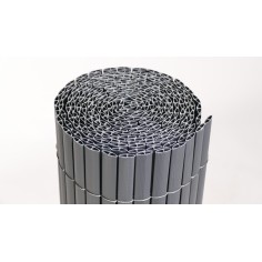 CAÑIZO PVC DOBLE CARA 14mm. 1,5X3 m. reforzado y rayado ANTRACITA 2