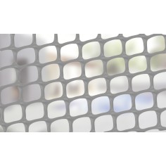 MALLA PLÁSTICA CUADRADA (1x1 cm.)  1X25 GRIS