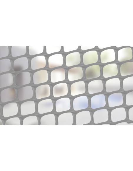 GREY SQUARED PLASTIC MESH
